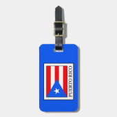 Étiquette À Bagage Porto Rico (Devant Vertical)