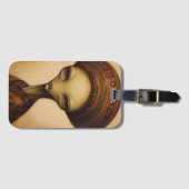 Étiquette À Bagage Portrait Alien antique (Devant Horizontal)