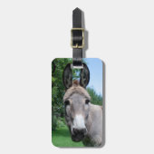 Étiquette À Bagage Portrait d'âne doux (Devant Vertical)