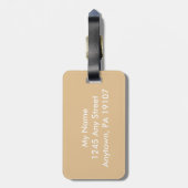 Étiquette À Bagage Portrait d'art de bruit de Nellie Bly (Dos Vertical)