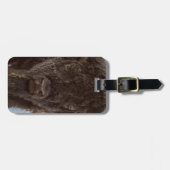 Étiquette À Bagage Portrait de Bison Bull (Devant horizontal)