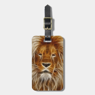 Étiquette À Bagage Portrait de Lion