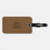 Étiquette À Bagage Portrait de perroquet (Dos horizontal)