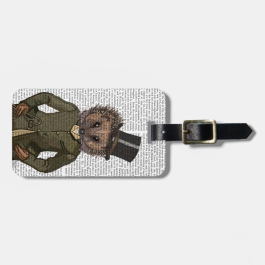 Étiquette À Bagage Portrait du cavalier de Hérisson (Devant horizontal)