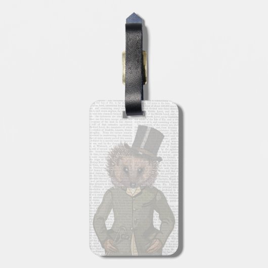 Étiquette À Bagage Portrait du cavalier de Hérisson (Dos Vertical)