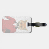 Étiquette À Bagage Portrait du chasseur de Fox 2 (Dos horizontal)