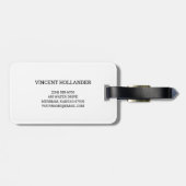 Étiquette À Bagage Portrait du Dr Gachet par Vincent Van Gogh (Dos horizontal)