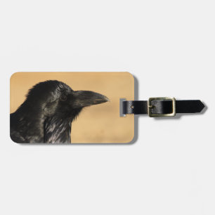 Étiquette À Bagage Portrait d'un corbeau
