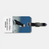 Étiquette À Bagage Portrait d'un Puffin de l'Atlantique (Dos horizontal)