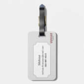 Étiquette À Bagage Portrait d'une fille de Gibson, 1900 (Dos Vertical)