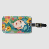 Étiquette À Bagage Portrait Floral Daydream (Devant Horizontal)