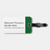 Étiquette À Bagage Portrait souriant de l'ours de Yogi (Dos horizontal)