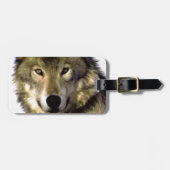 Étiquette À Bagage Portrait Wolf (Devant horizontal)