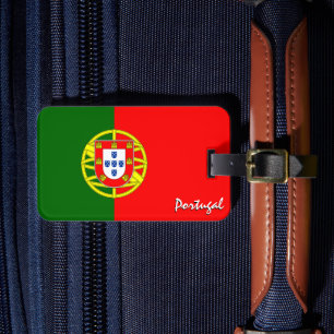 Étiquette À Bagage Portugal Bagages Tags, drapeau patriotique portuga
