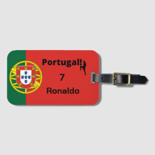Étiquette À Bagage Portugal Soccer, personnalisable