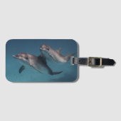 Étiquette À Bagage Pose espiègle (Devant Horizontal)