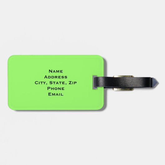 Étiquette À Bagage Poseur irlandais (Dos horizontal)