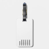 Étiquette À Bagage Positions de yoga Silhouettes (Dos Vertical)