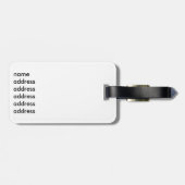 Étiquette À Bagage Positions de yoga Silhouettes (Dos horizontal)