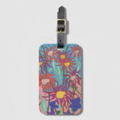 Étiquette À Bagage Poster d'Art du jardin luxuriant (Devant Vertical)