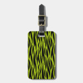 Étiquette À Bagage Poster de animal vert sauvage (Devant Vertical)