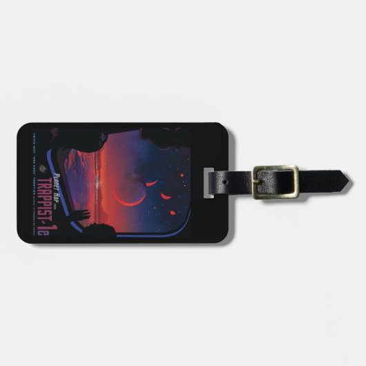 Étiquette À Bagage Poster de l'espace rétro - Les spectateurs observe (Devant horizontal)