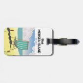 Étiquette À Bagage Poster de voyage de l'île de Mersia Essex (Dos horizontal)