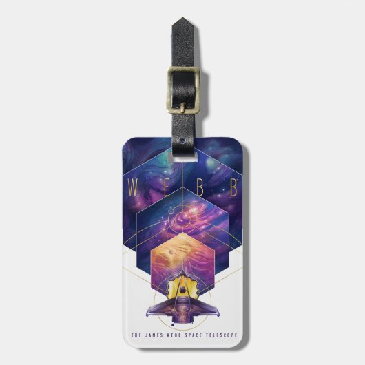 Étiquette À Bagage Poster du télescope spatial James Webb. (Devant Vertical)