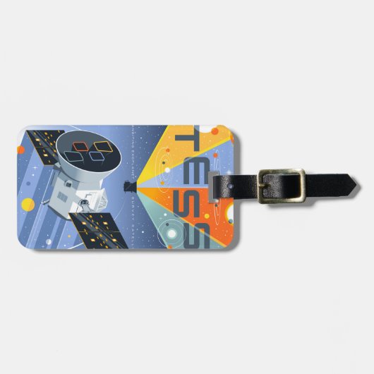 Étiquette À Bagage Poster du télescope spatial Tess. (Devant horizontal)