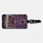 Étiquette À Bagage Poster en Matière Noire. (Devant horizontal)