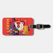 Étiquette À Bagage Poster spatial Retro - Programme d'exploration de (Devant horizontal)