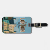 Étiquette À Bagage Poster vintage Londres Travel (Devant horizontal)