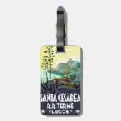 Étiquette À Bagage Poster Vintage voyage Lecce Italie (Dos Vertical)