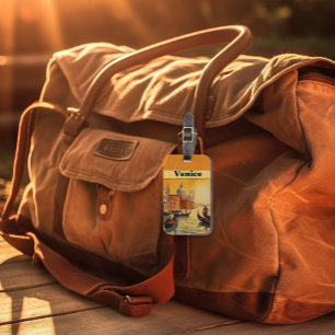 Étiquette À Bagage Poster Vintage voyage Venice, Italie