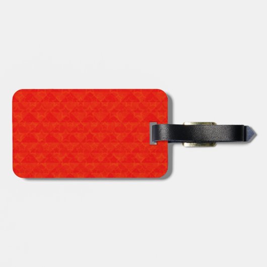 Étiquette À Bagage Pot rouge (Dos horizontal)