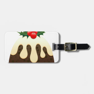 Étiquette À Bagage pouding de noël