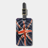 Étiquette À Bagage Poulpe d'Union Jack (Devant Vertical)