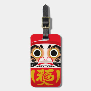 Étiquette À Bagage Poupée Daruma (charme traditionnel japonais de bon