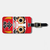 Étiquette À Bagage Poupée Daruma (charme traditionnel japonais de cha (Devant horizontal)