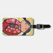 Étiquette À Bagage Poupée de Kokeshi (Devant horizontal)