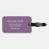 Étiquette À Bagage Poupée Maiko Kokeshi - Blue Kimono Geisha Girl (Dos horizontal)