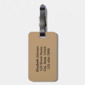 Étiquette À Bagage Pour la conception de saké de Fox (Dos Vertical)