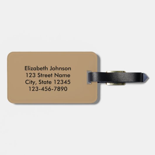 Étiquette À Bagage Pour la conception de saké de Fox (Dos horizontal)