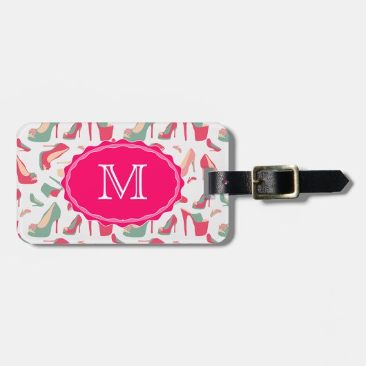 Étiquette À Bagage Pour l'amour des chaussures (Devant horizontal)