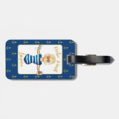 Étiquette À Bagage Pour Ses Vacances De Croisière Nautique Amusantes (Dos horizontal)