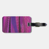 Étiquette À Bagage pourpres (Dos horizontal)