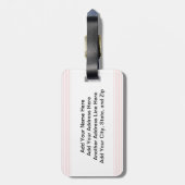 Étiquette À Bagage Pourquoi humour de dur labeur d'occasion (Dos Vertical)