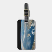 Étiquette À Bagage Poussière Sur La Mer Méditerranée Et L'Île Chypre (Devant Vertical)