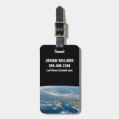 Étiquette À Bagage Poussière Sur La Mer Méditerranée Et L'Île Chypre (Devant Vertical)