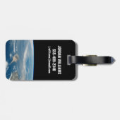 Étiquette À Bagage Poussière Sur La Mer Méditerranée Et L'Île Chypre (Dos horizontal)